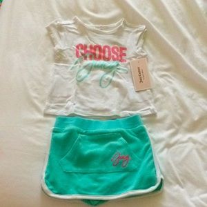 Juicy couture 2 piece set for baby girls